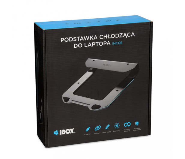 iBOX Podstawka chłodząca do notebooków do 17,3" NC06 - 718062 - zdjęcie 2